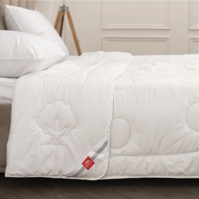 Одеяло стеганое всесезонное Kariguz «Bio Cotton/Био Хлопок», 300 г/м2, 150х200 см