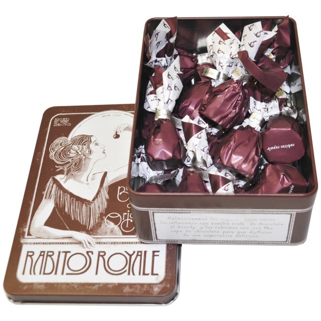 Rabitos Royale Инжир в темном шоколаде с трюфельным кремом №14 (lata 30 aniversario, 14 конфет)