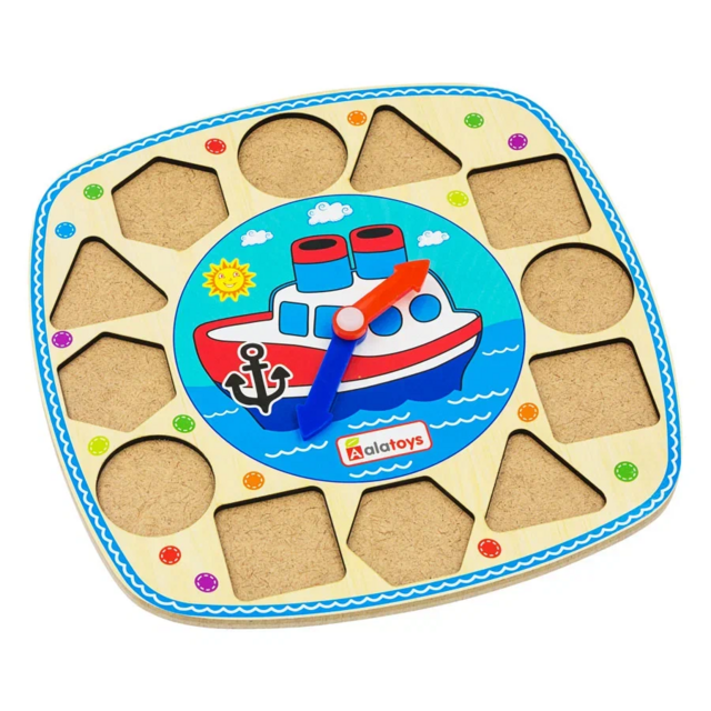 Часики Кораблик, развивающая игрушка для детей, арт. ЧС06