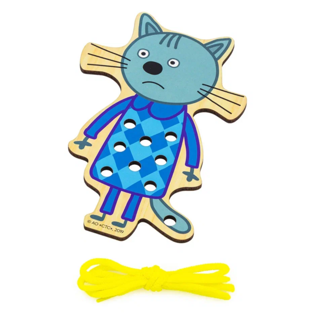 Шнуровка Нудик (Три кота), развивающая игрушка для детей, арт. ШН68