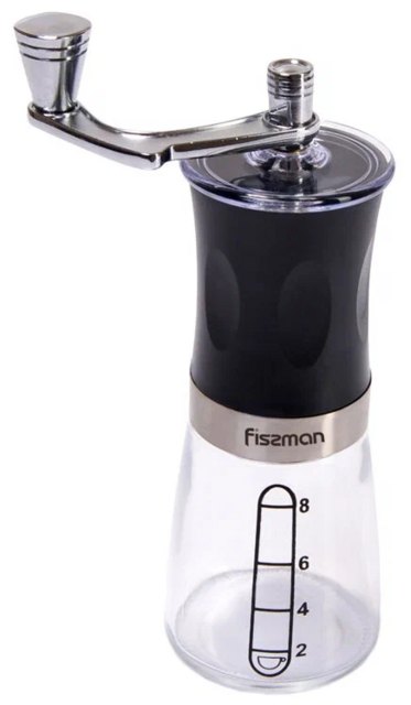 8251 FISSMAN Кофемолка ручная 17см (пластиковый корпус)