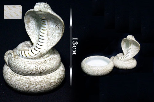 Шкатулка Lenardi Змея 13см, фарфор, в подарочной упаковке, арт. 107-096