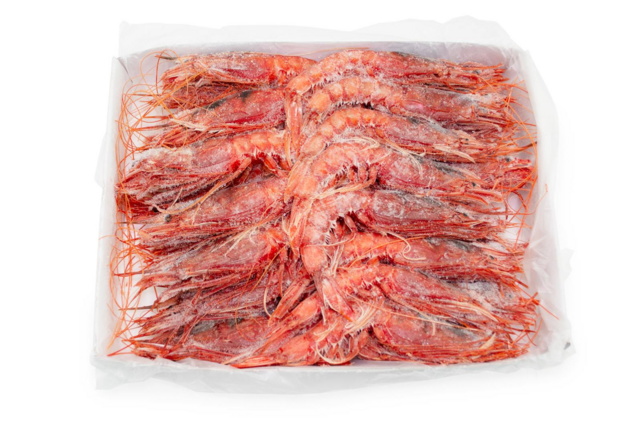 Свежемороженые красные креветки из Туниса, 30-35шт, цена за кг