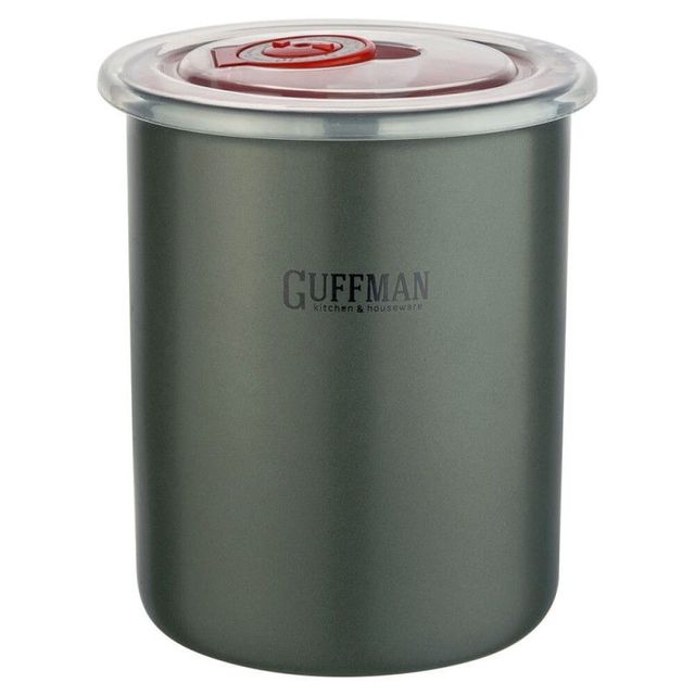 Керамическая банка Guffman с вакуумной крышкой, серая, маленькая, 0,7 л
