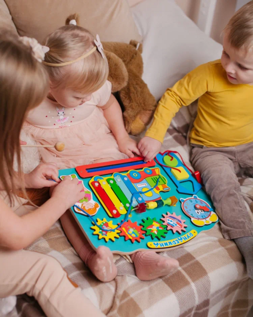 Бизиборд Вундеркинд, развивающая игрушка для детей, арт. ББ113