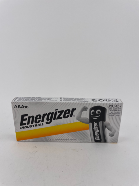 Батарейка Energizer Industrial AAA LR03-1,5V, упаковка 10шт