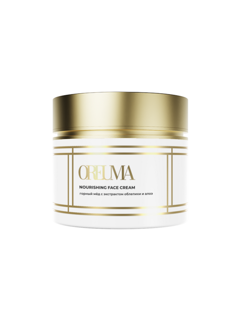 Крем для лица омолаживающий OREUMA Nourishing Face Cream, Горный мёд с экстрактом облепихи и алоэ, 200 мл