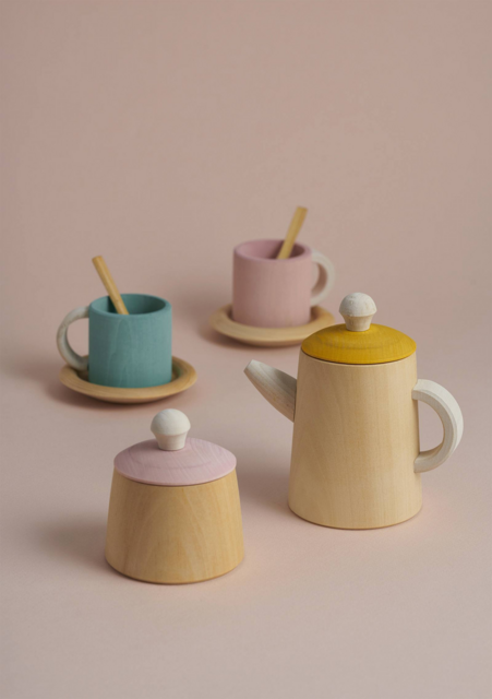 Чайный набор горчично-розовый "Базовая коллекция" RADUGA GREZ