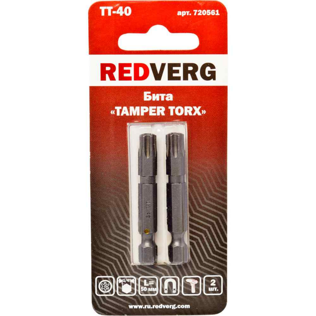Бита Redverg Torx Tamper 40х50 (2шт.) (720561)