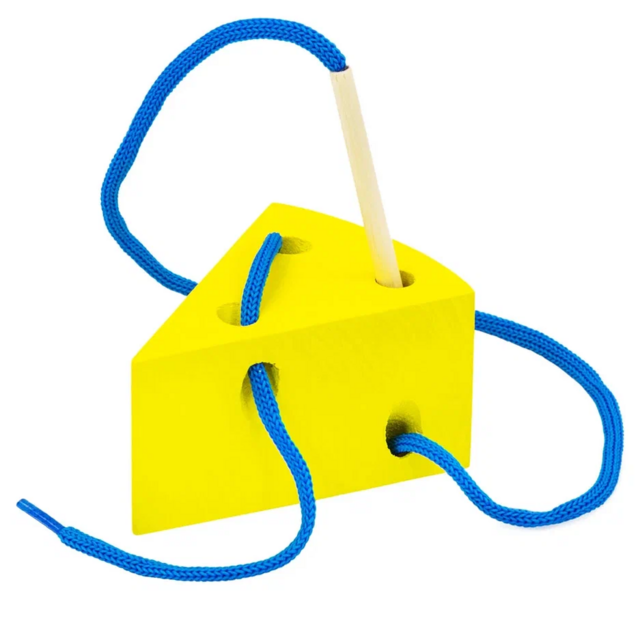 Шнуровка Сыр, развивающая игрушка для детей, арт. ШБ10