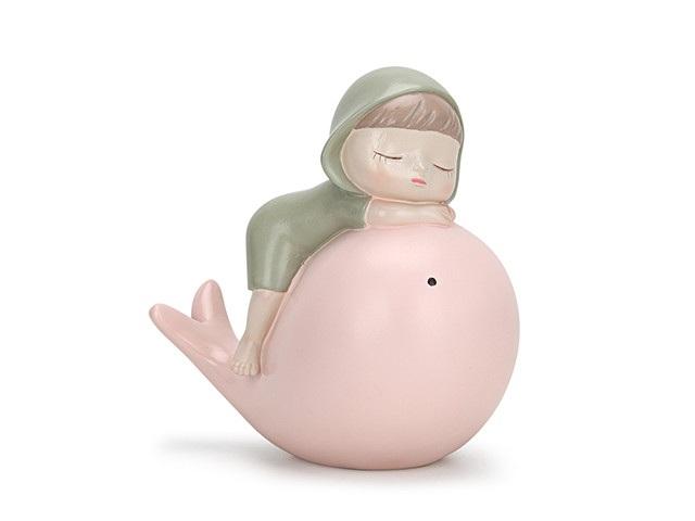 0279 FISSMAN Статуэтка "Ребёнок с китом" 15х9х14,5см ( полирезин)