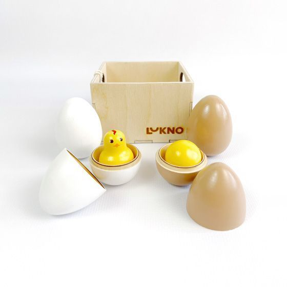 Набор игрушечных яиц в ящике LUKNO