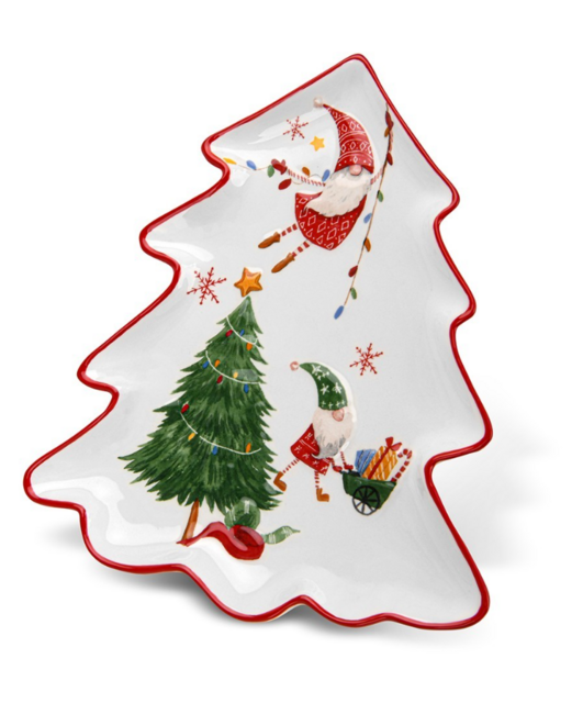 0386 FISSMAN Блюдо елочка 27х23,4см (доломит)