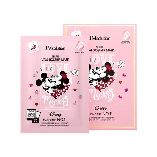 545217 "JMSOLUTION" Disney SELFIE Освежающая тканевая маска с экстрактом шиповника 30 мл*1 шт 1/400