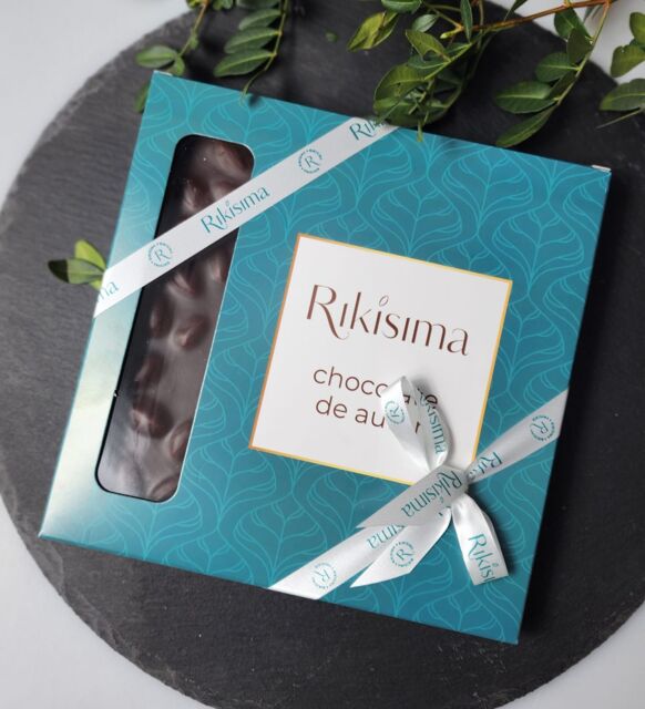 Темный шоколад с миндалем Рикисима, 200 гр