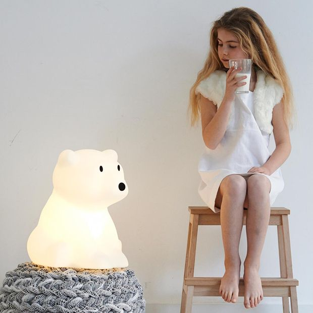 Детская лампа в виде белого медведя Mr Maria Нанук, высота 42 см