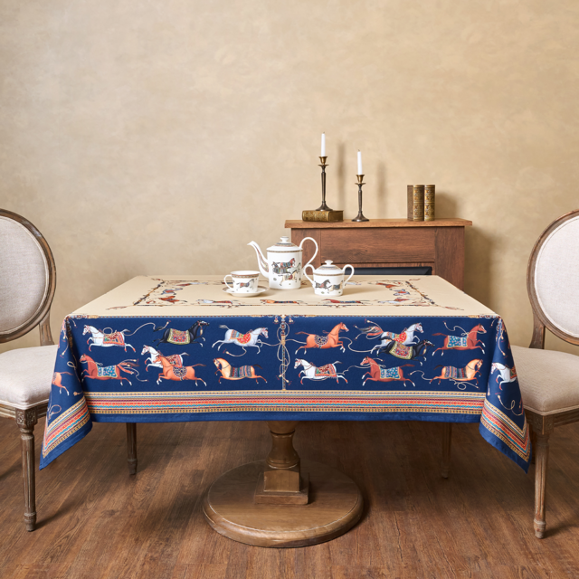 СКАТЕРТЬ "PASSAGE" 160Х220СМ ,БЕЖЕВЫЙ,100% ХЛОПОК С ПРОПИТКОЙ,ТВИЛ