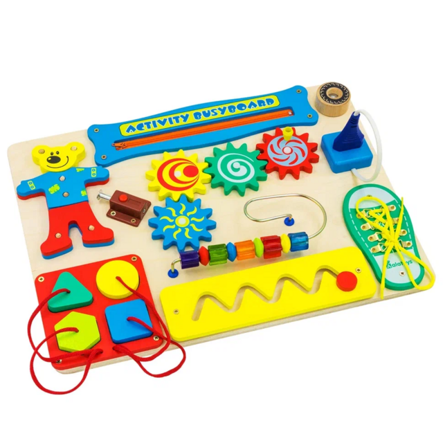 Бизиборд Activity Busyboard (английский аналог ББ111 не окрашенный), развивающая игрушка для детей, арт. ВВ106