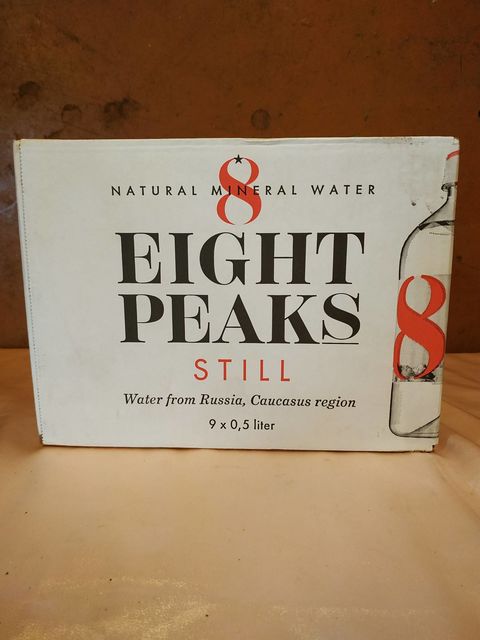 Минеральная вода Eight Peaks (8 Вершин) негазированная, ПЭТ, 0.5 л (9 шт)