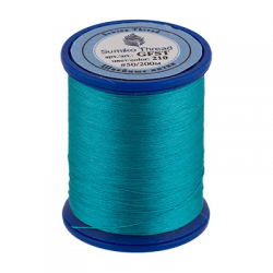 Швейные нитки (полиэстер) Sumiko Thread, 200м, цвет 210 т.бирюзовый