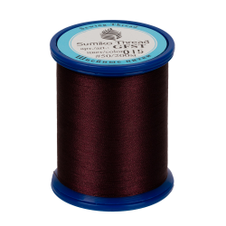 Швейные нитки (полиэстер) Sumiko Thread, 200м, цвет 015 т.бордовый