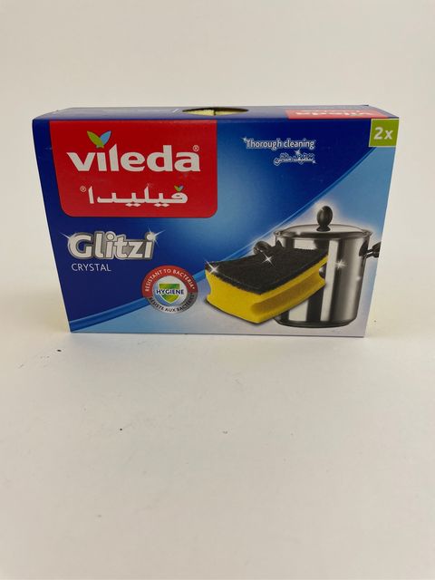 Губка для мытья кастрюль Vileda Glitzi Crystal, 2 шт