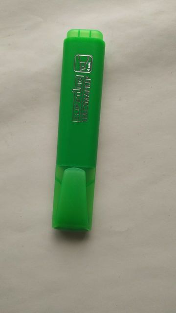 Маркер-выделитель ClipStudio зеленый, плоский корпус, скошенный наконечник, линия 4мм