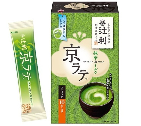 Чай маття латте Tsujiri в стиках, Япония, 10шт, 140г
