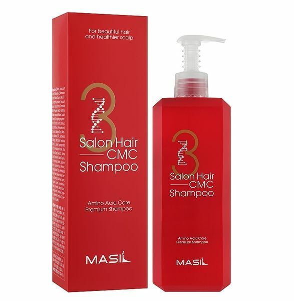 061146 "MASIL" 3 Salon Hair CMC Shampoo Восстанавливающий профессиональный шампунь с керамидами 500мл 1/30