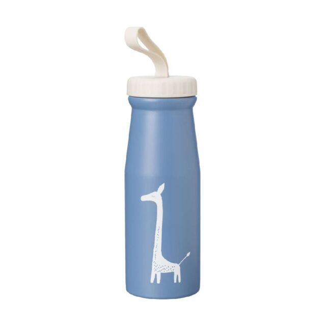 Бутылка-термос для напитков Fresk Мечтательный жираф, сапфировая, 380 мл