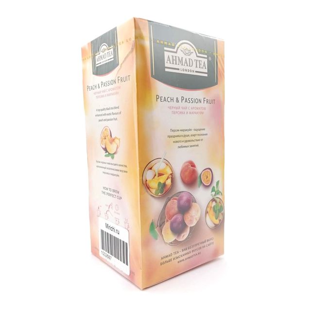 Чай Ahmad черный Персик-маракуйя, 25 пакетиков