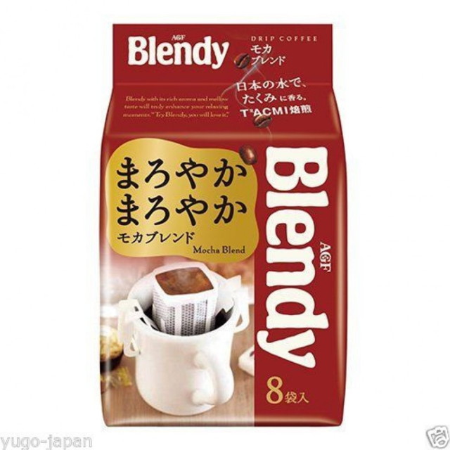 Японский Кофе AGF BLENDY MOCHA дрип-пакеты 8шт, (молотый), 56 г.