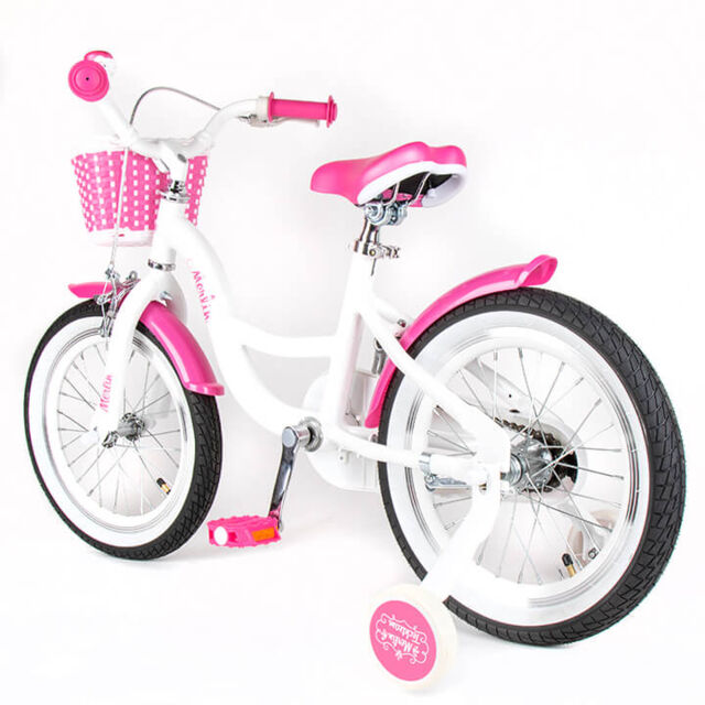 Детский велосипед Merlin 20" white/pink (алюмин)