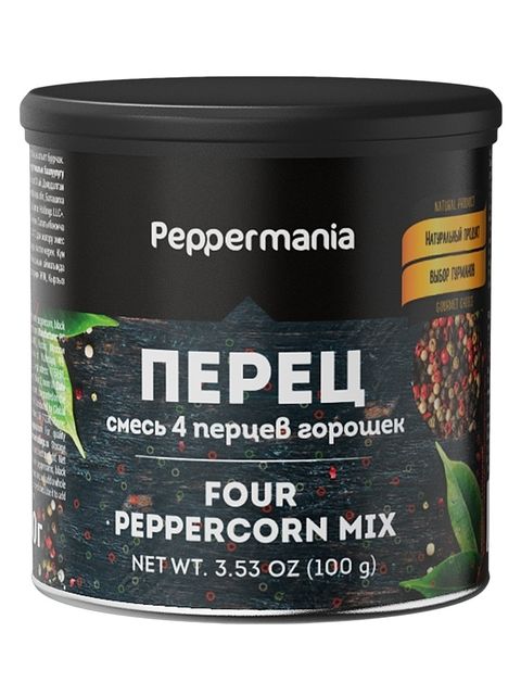 Peppermania Смесь 4 перцев горошек, 100 г  1/8