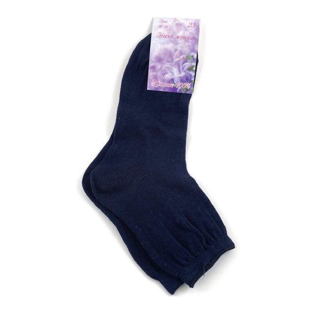Женские носки, размер 25, темно синие