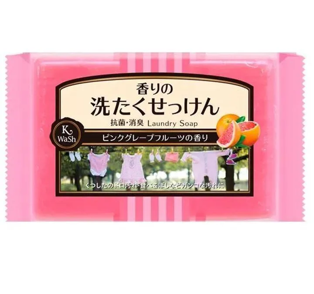 Kaneyo Хозяйственное мыло для застирывания, с ароматом грейпфрута, 135 гр