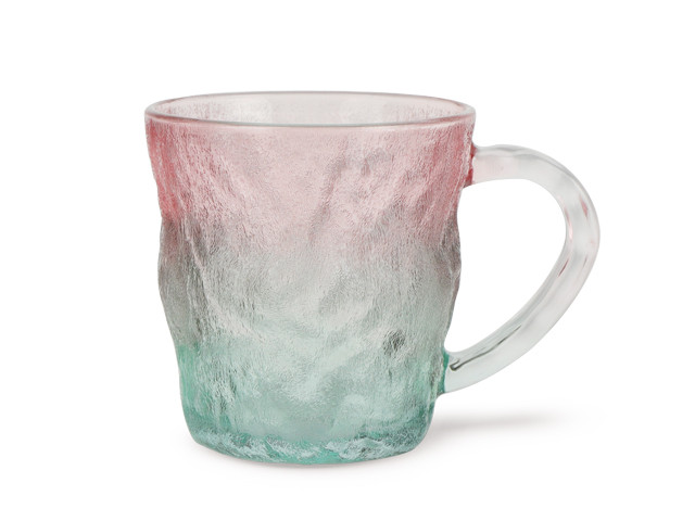 16517 FISSMAN Кружка  300мл, цвет Красный+зеленый (цветное стекло)