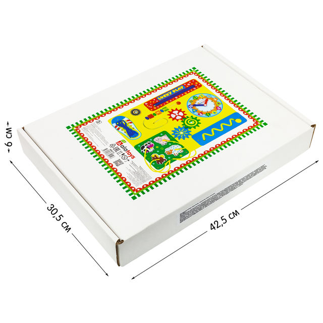 Бизиборд Lucky Play (английский аналог ББ215), развивающая игрушка для детей, арт. ВВ215