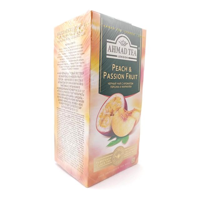 Чай Ahmad черный Персик-маракуйя, 25 пакетиков