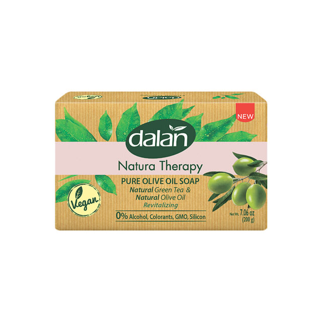Dalan Мыло натуральное Антистресс аромат Зелёного чая, снимает отечность кожи, 200 гр
