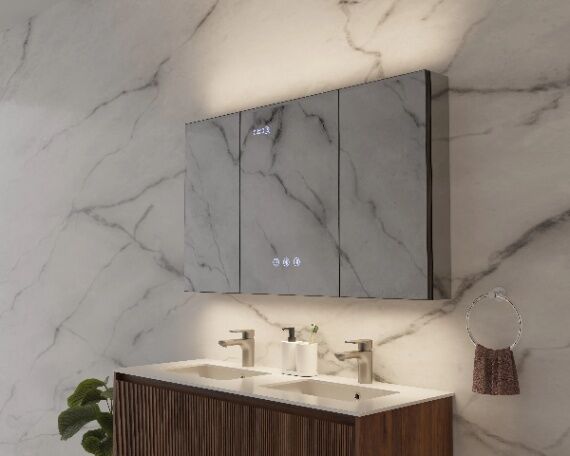 Зеркальный шкаф с подсветкой Winter Glamour 120, AWG12070MC