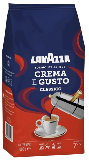 Кофе в зернах Lavazza Crema e Gusto Classico,1 кг