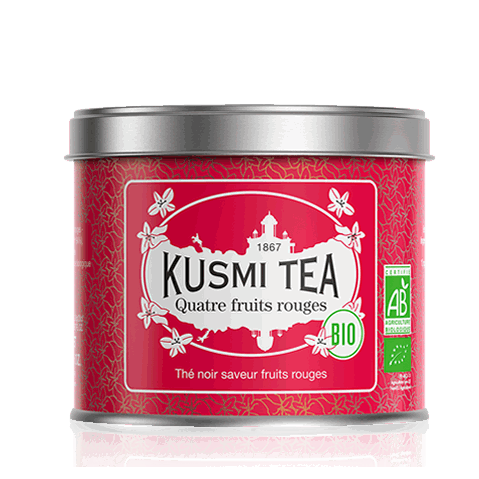 Черный чай Kusmi Tea Four Red Fruits / Четыре красных фрукта, ж/б, 100 гр