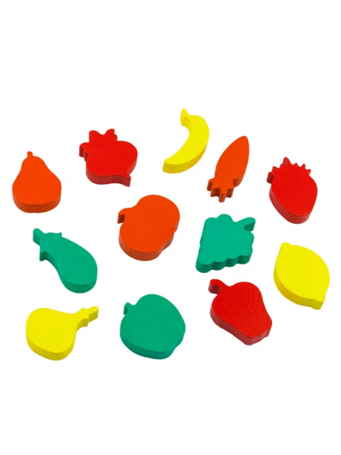 Сортер Овощи-фрукты, развивающая игрушка для детей, арт. СОР42