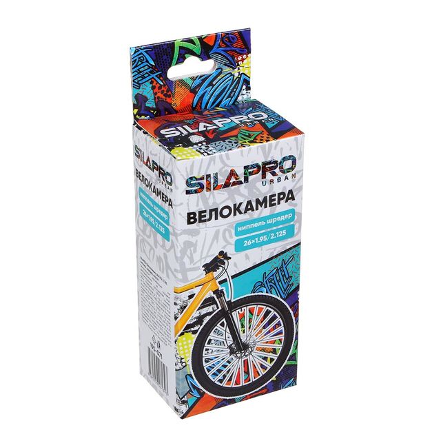Велокамера SILAPRO, 26х1.95/2.125, ниппель шредер, каучук