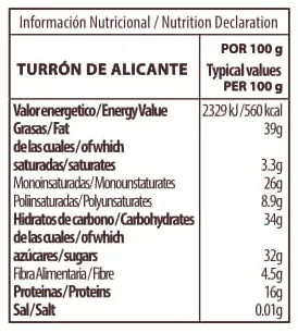 Туррон из Аликанте Pablo Garrigos Ibanez в деревянной коробке / Torta turron de Аlicante Premium, уп. 300 г.