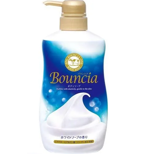 Сливочное жидкое мыло "Bouncia" для рук и тела с нежным свежим ароматом 500 мл, дозатор