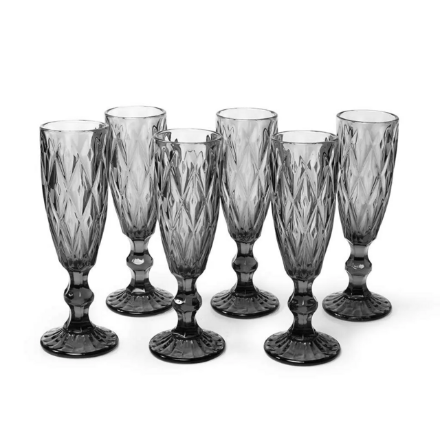 16457 FISSMAN Бокал для шампанского 150мл (цветное стекло)