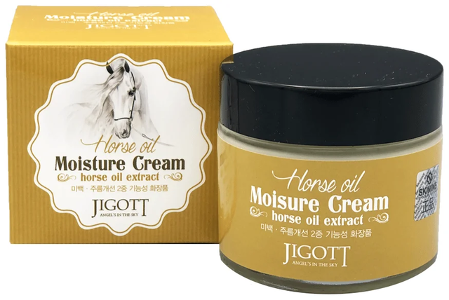 Увлажняющий крем JIGOTT Horse Oil Moisture Cream с лошадиным маслом, 70 мл
