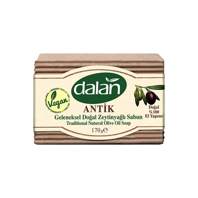Dalan Мыло Зелёное натуральное ручной работы с эфирным маслом сосны и цитронеллы противовосполительное и от избытков кожного жира 170 гр